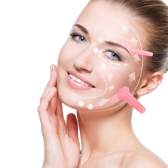 Pain Relief facial ice roller derma roller & Cupping Therapy Massage Sets Pack - Picture 9 of 10